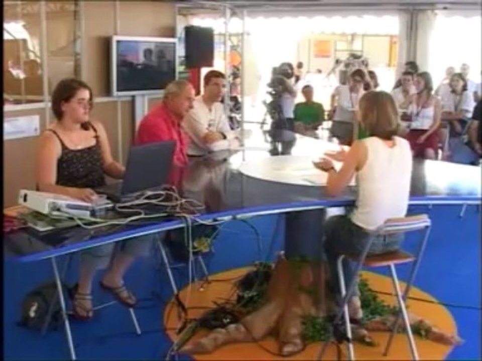 Jean Robin interviewé à Hourtin 2003