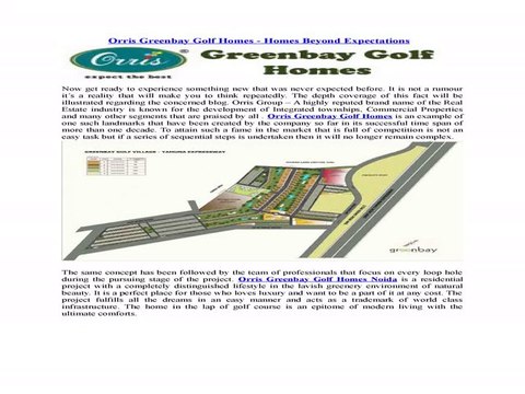Find Site Plan of Orris Greenbay Golf Homes (9717841117), Noida