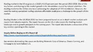 Roofing Market in US 2014-2018