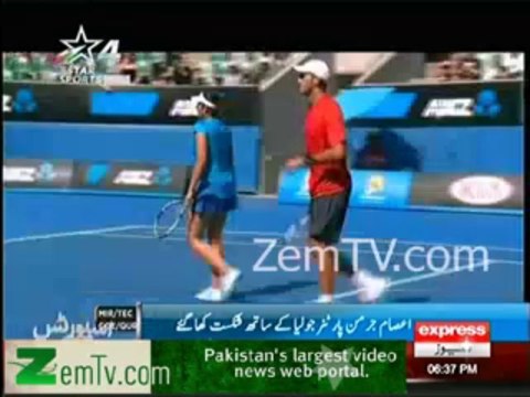 Australian Open Sania Mirza beats Aisamul Haq in mixed doubles event