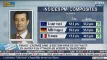 Analyse de la tendance en zone euro et des PMI: Gilles Moec, dans Intégrale Bourse  23/01