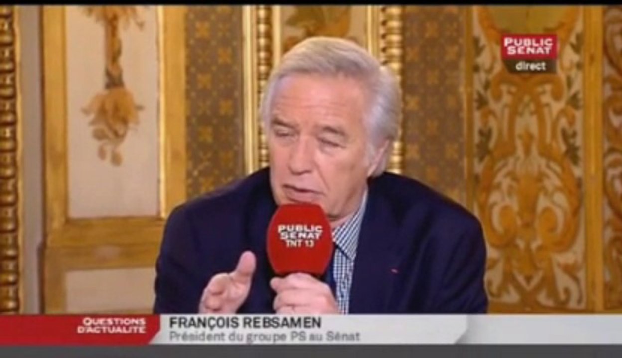 François Rebsamen, Questions au gouvernement du 23/01/2014