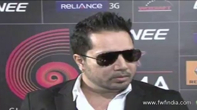 Mika Singh during the redcarpet of GIMA Awards 2014