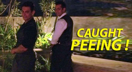Salman & Aamir Caught peeing on Bush to promote JAI HO
