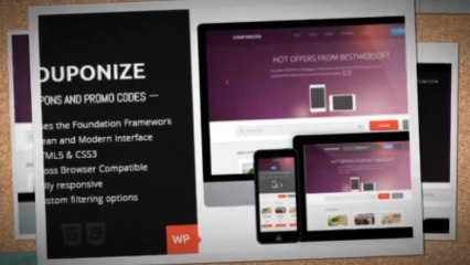 Couponize Responsive Coupons and Promo Template Download