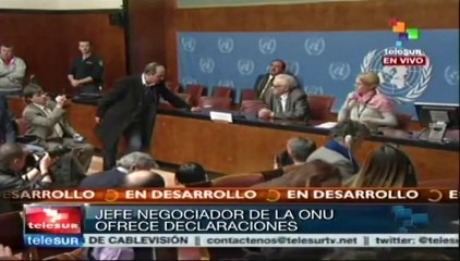 Asegura Brahimi que ONU ve solución a crisis de Siria a largo plazo