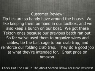 TEKTON 6233 Cable Ties, 500-Piece Review