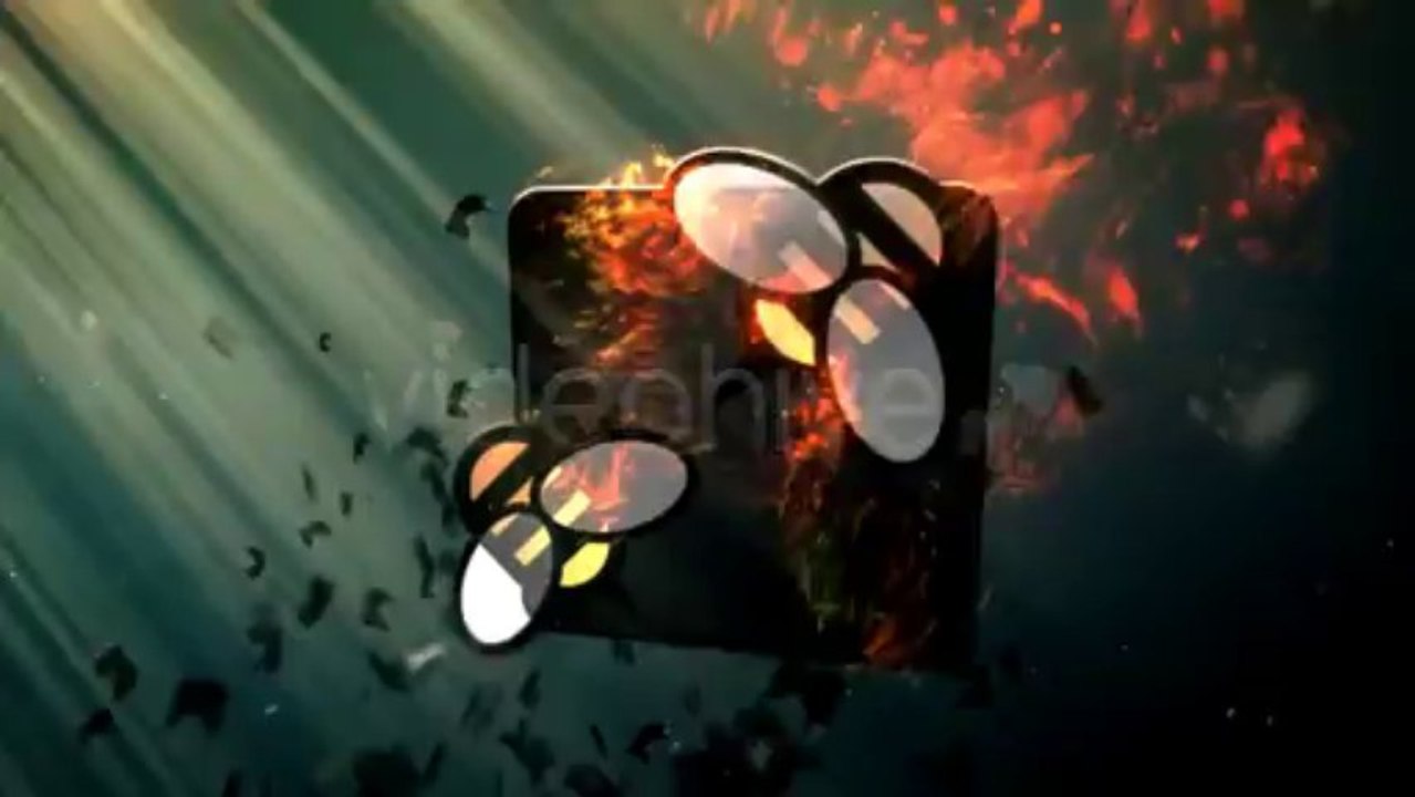 Fiery logo - After Effects Template