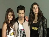 Varun Dhawan Nargis Fakhri And Ileana At Main Tera Hero Trailer Launch