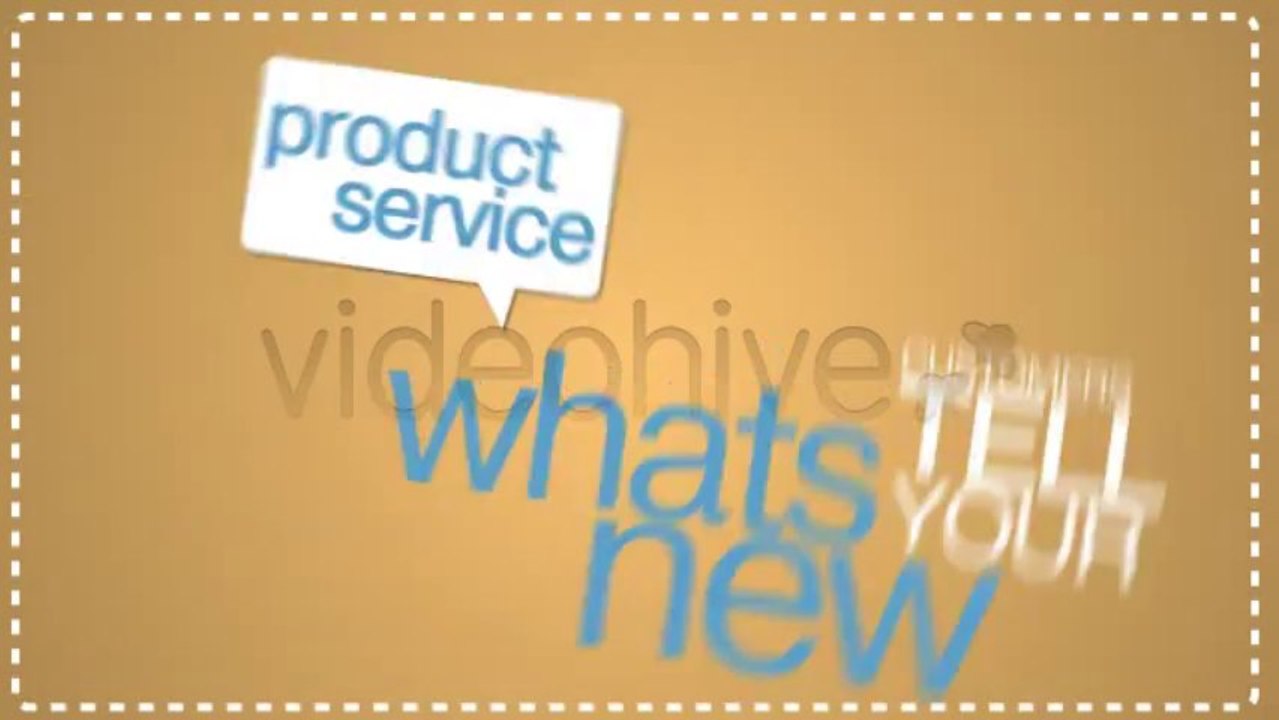 Cream Kinetic Typo - After Effects Template