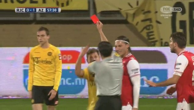 140121 Németh Krisztián kifakadása és kiállítása az AZ Alkmaar ellen