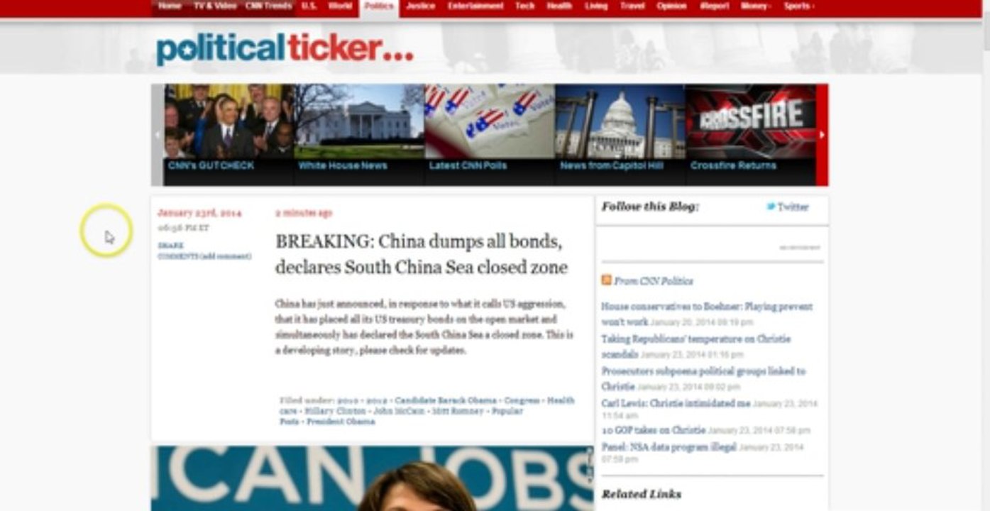 BREAKING CNN COMPROMISED OR CHINA DUMPS ALL BONDS