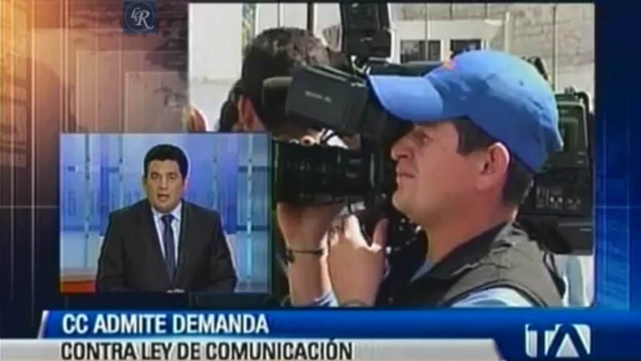 CC admite demanda contra ley de comunicación, Ecuador