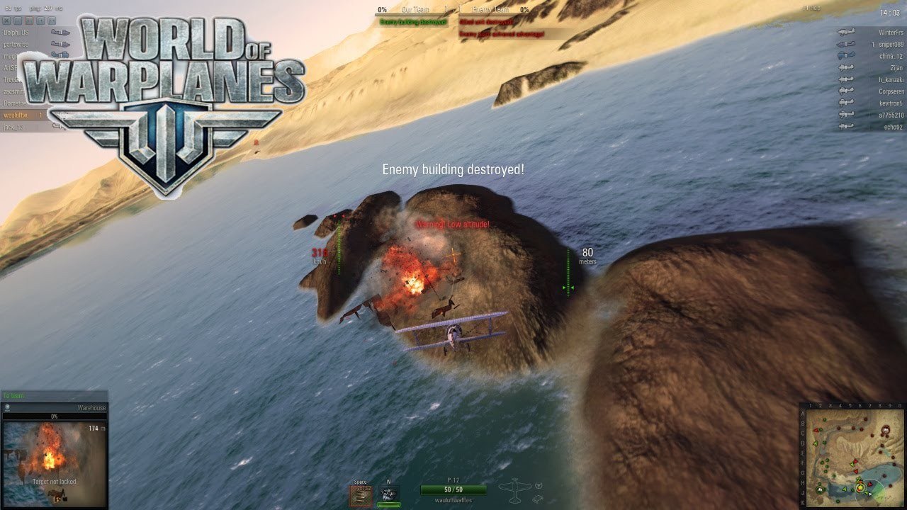 World of Warplanes: Tutorial and a Game
