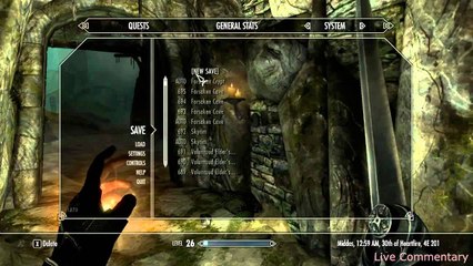 Skyrim Walkthrough: Ep. 53 Forsaken Cave (Leech, Marked for Death)