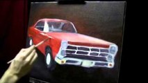 Fairlane 500 - Acrylic Time Lapse Painting