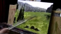 Greenery Landscape Panel - Acrylic Time Lapse Painting