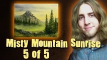 Paint Misty Mountain Sunrise Part 5 of 5 - Acrylic Painting Lesson