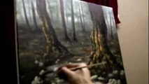 How to Paint a Mystical Forest - Acrylic Painting Lesson
