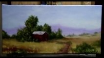 How To Paint A Country Side, Farm Land - Acrylic Painting Lessons by Brandon Schaefer