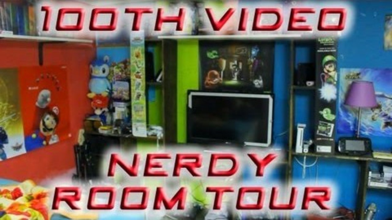 100TH VIDEO! MY NERDY NINTENDO ROOM TOUR!