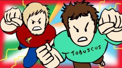 TOBUSCUS VS PEWDIEPIE! (Cartoon)