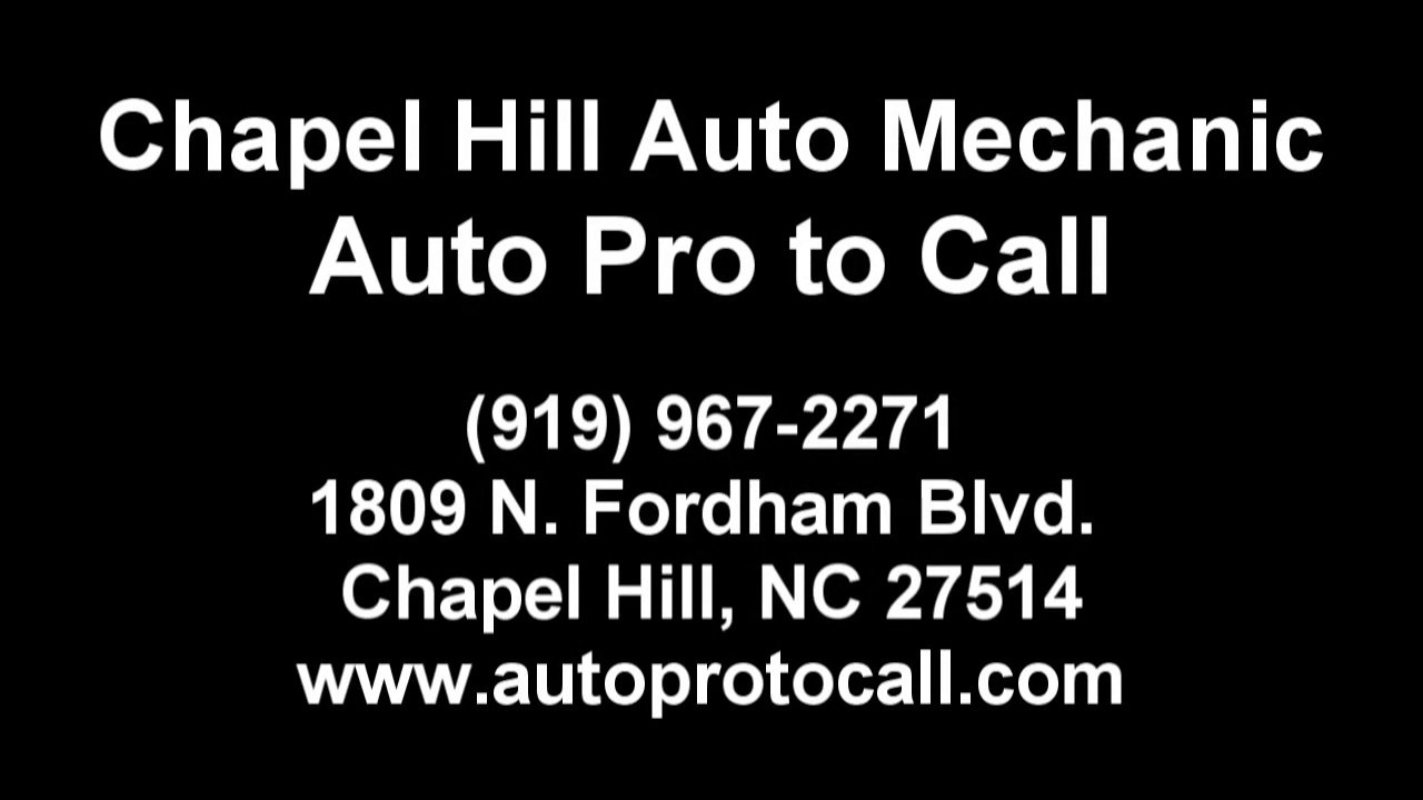 Chapel Hill NC Auto Service Repair Maintenance Mechanic