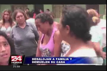 San Martín de Porres: madre e hija quedan en la calle tras demolición de su casa