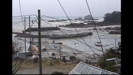 Tsunami at Cape Hirota, near Rikuzentakata, Iwate Prefecture
