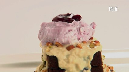 Plum Cake Shahi Tukda With Blueberry Cream - Turban Tadka