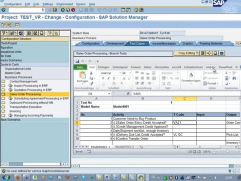 Model-based testing using process models for integration and regression testing of ERP solutions