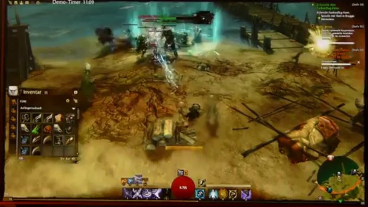 Asura Elementalist Gameplay 2 - Guild Wars 2 @ gamescom 2011 [FullHD+Sound]