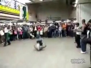 Breakdancer Kicks 3 Year Old