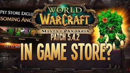 World Of Warcraft Patch 5.4.2 - IN GAME STORE!?