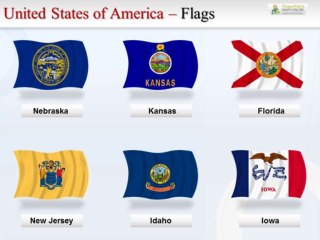 USA PowerPoint Templates With Flags