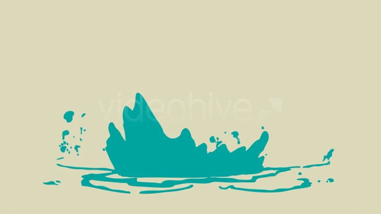 Cartoon splash logo - After Effects Template