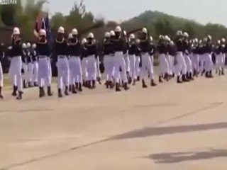 Stunning performances of armed forces were exhibited in Thailand.