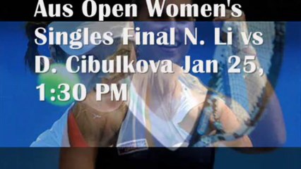 Live Cibulkova Face Li Broadcast 25 Jan 2014