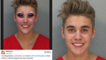 Justin Bieber Mug Shot - Celebs Make Fun