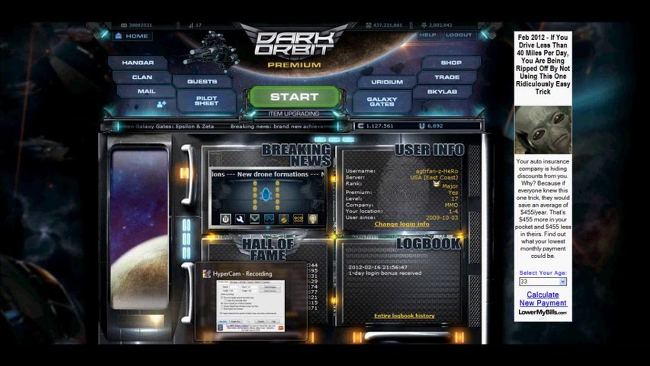 PlayerUp.com - Account Marketplace - Dark Orbit Account Give Away!(1)