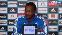 Monaco-OM : Mandanda face à la presse