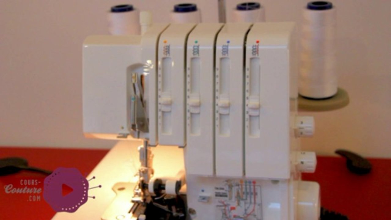 cours de couture - Modifier les fils de la surjeteuse sans ôter les fils - tuto de couture