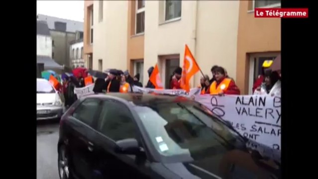 Quimper. Alkopharm : manifestation devant le tribunal de commerce