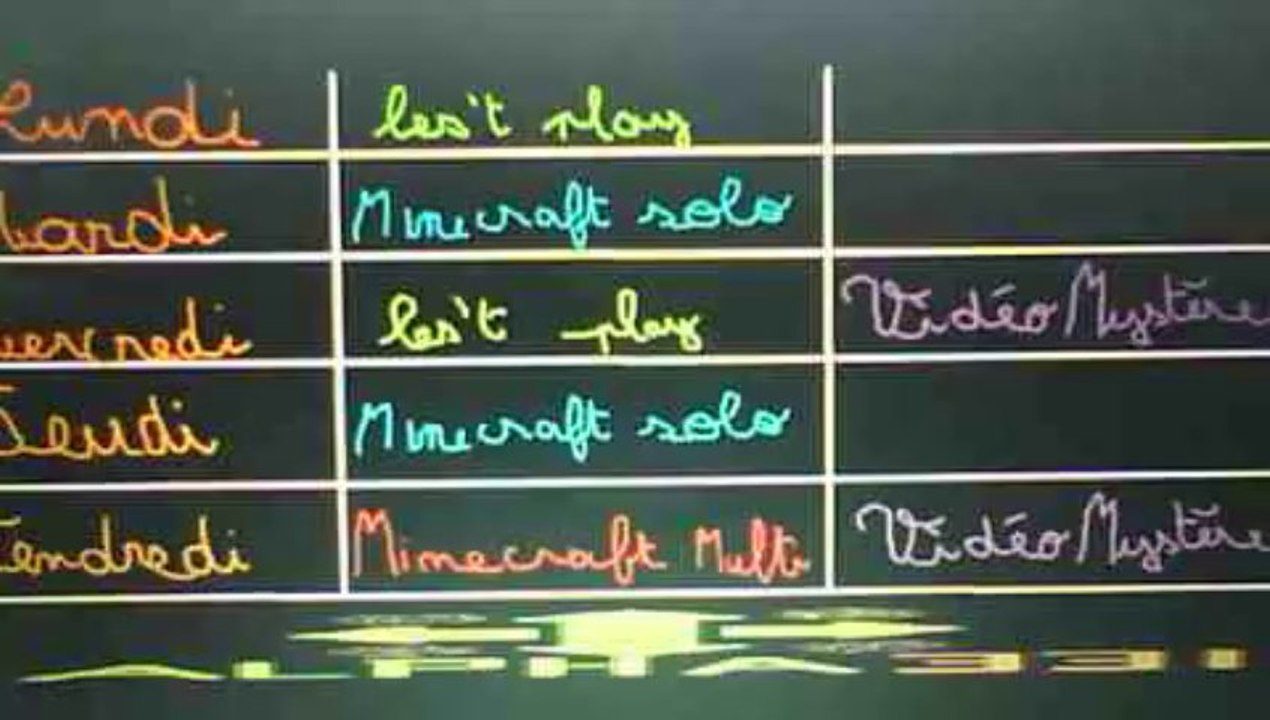 planning + annonce