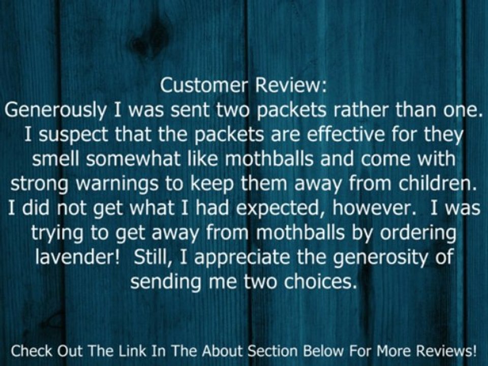 Enoz Lavender Scented Moth Ball Packets Review
