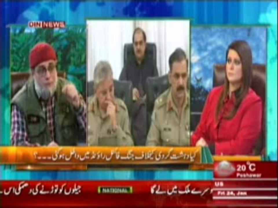 The Debate with Zaid Hamid (Pak Fouj Ki Shumali Waziristan Main Karwai ) 24 January 2014 Part-2