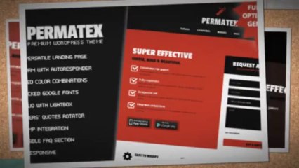 Permatex Leads Generating WordPress Landing Page Download