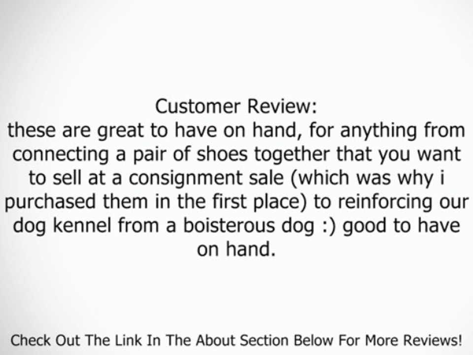 100 White Nylon Cable Zip Ties Self Locking 2.5mm x 4" Review