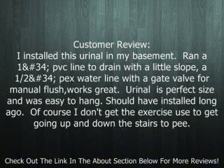 American Standard 6581.015.020 Maybrook Vitreous China 1.0 GPF Urinal, White Review