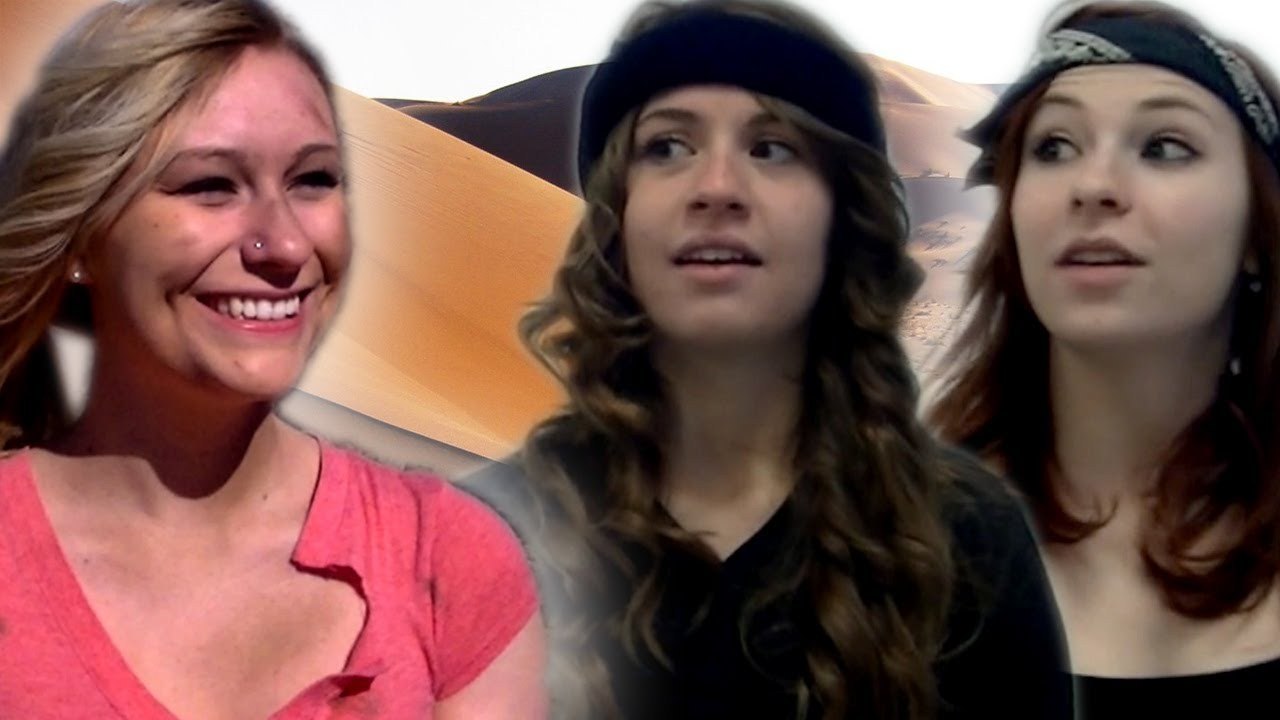 A BLONDE, BRUNETTE AND A REDHEAD...